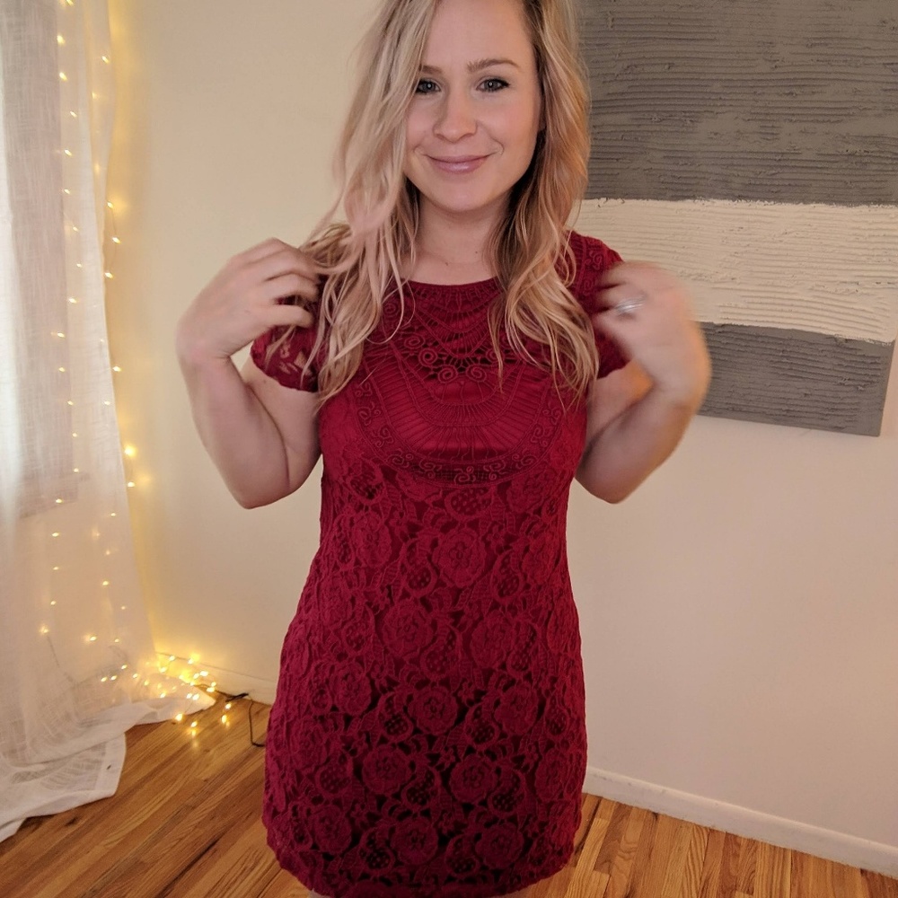 Lace Sexy Hott Red Dress